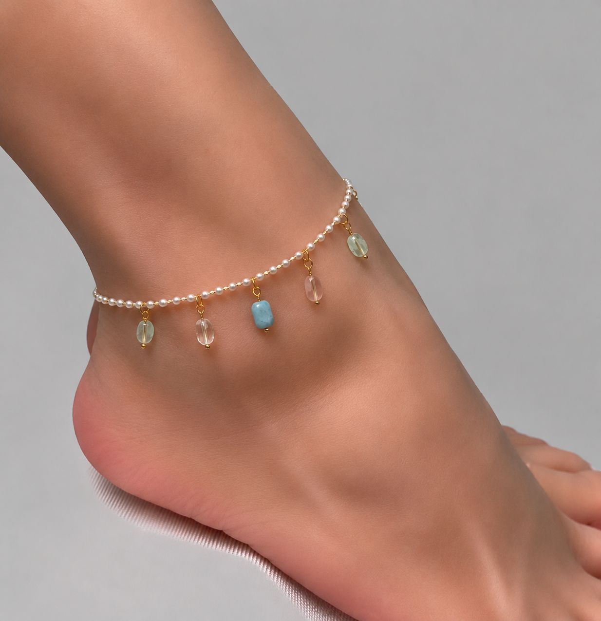 Ocean Dew Anklet
