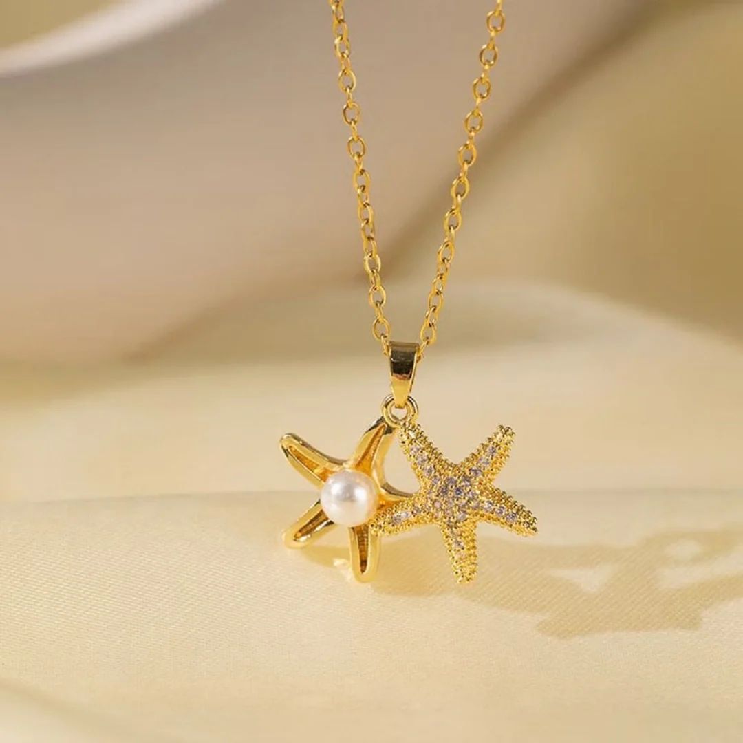 Ocean Glimmer Pearl Necklace