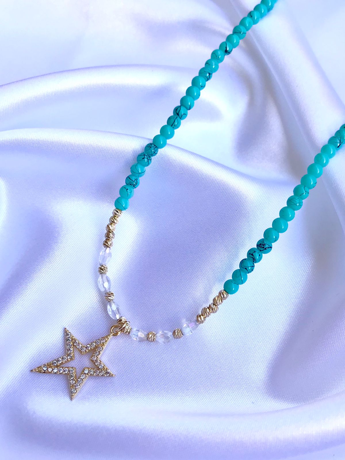 Aqua Star Necklace