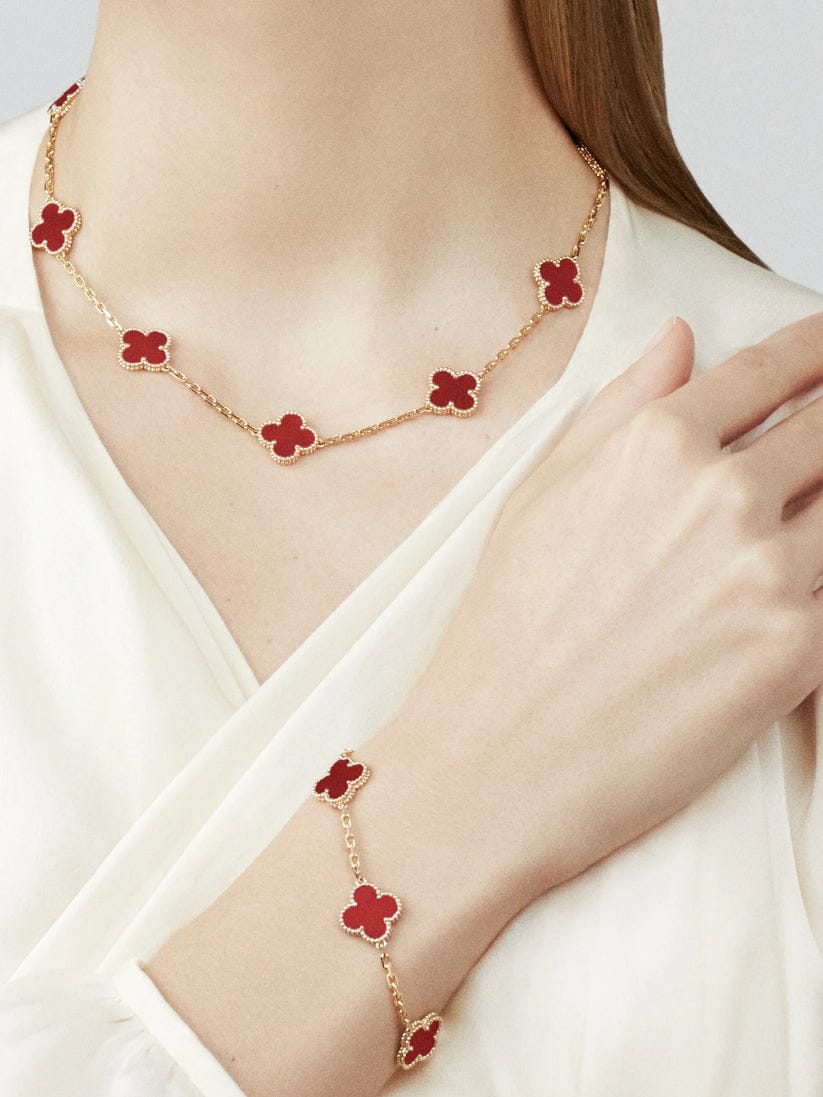 Van Cleef Full Necklace - Red