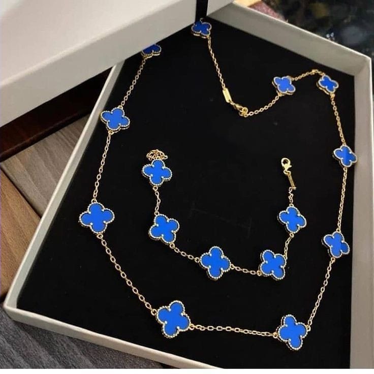 Van Cleef Full Necklace- Blue