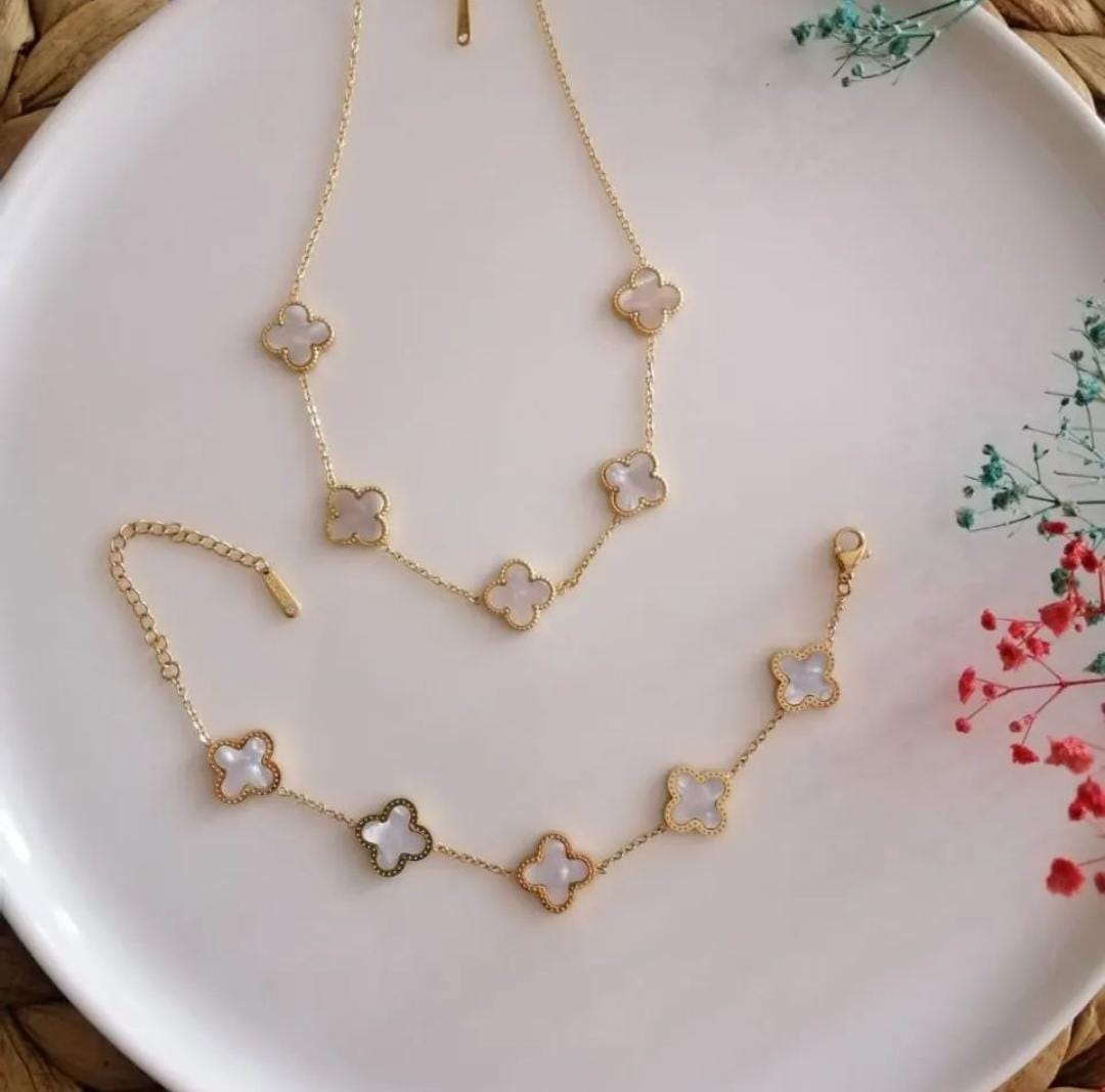 Van Cleef Full Necklace - White