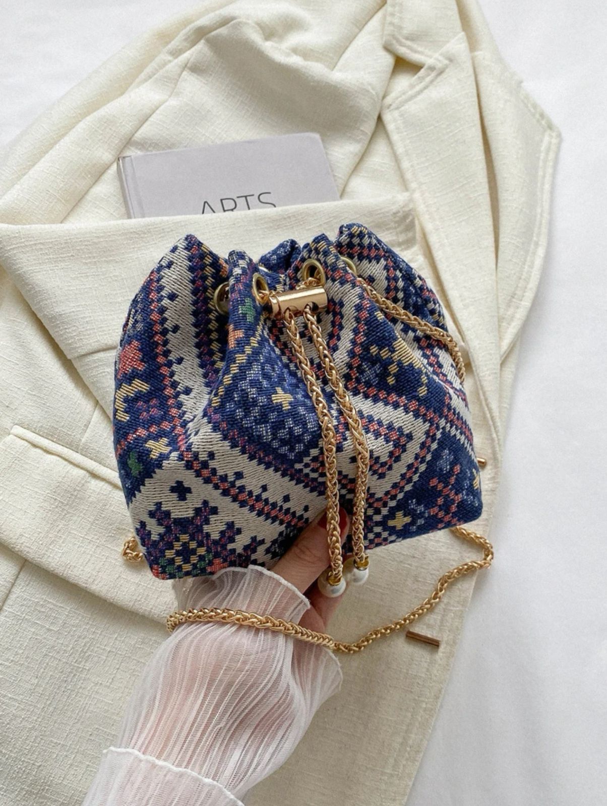 Blue Geo Bag