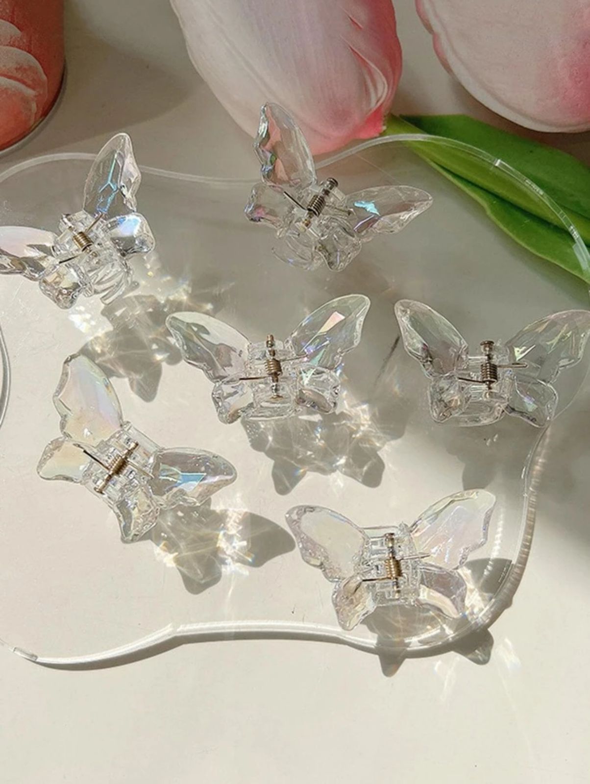 Crystal Flutter Clips