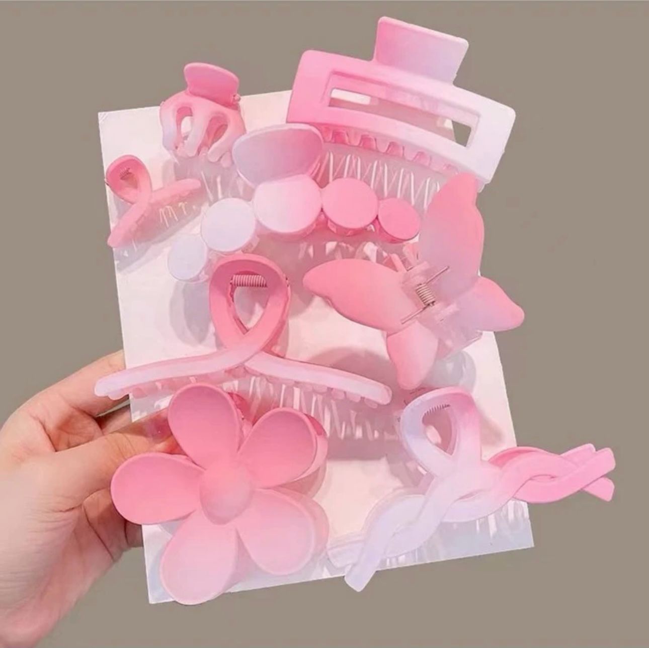 Cotton Candy Claw Clips