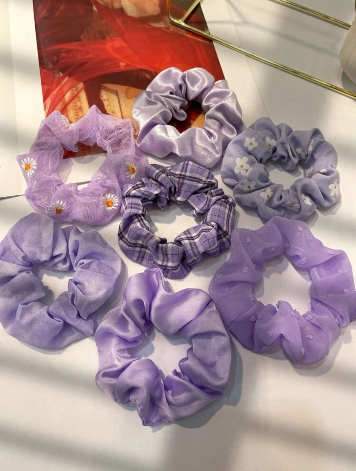 Purple Scrunchies