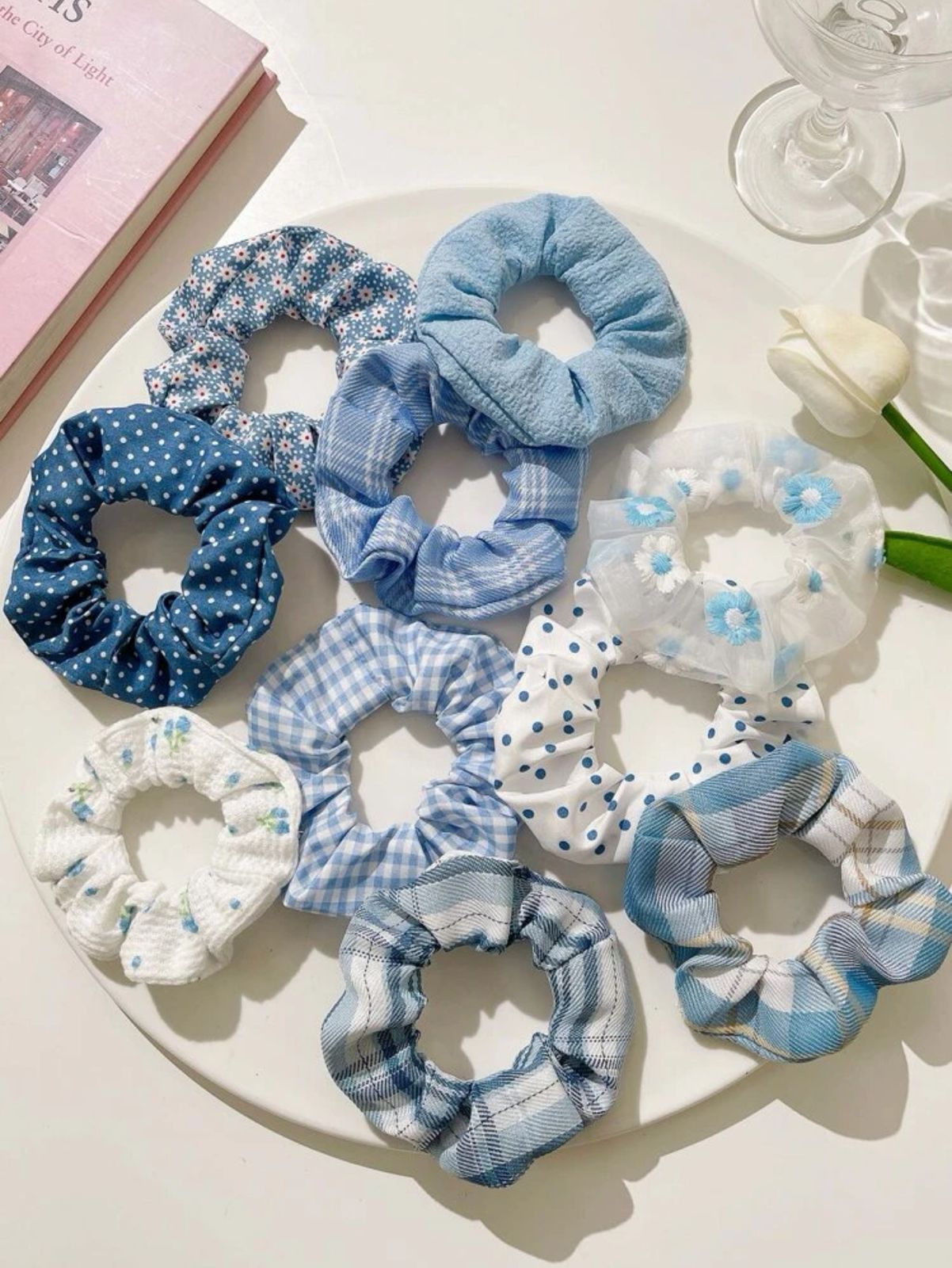 Azure Scrunchies