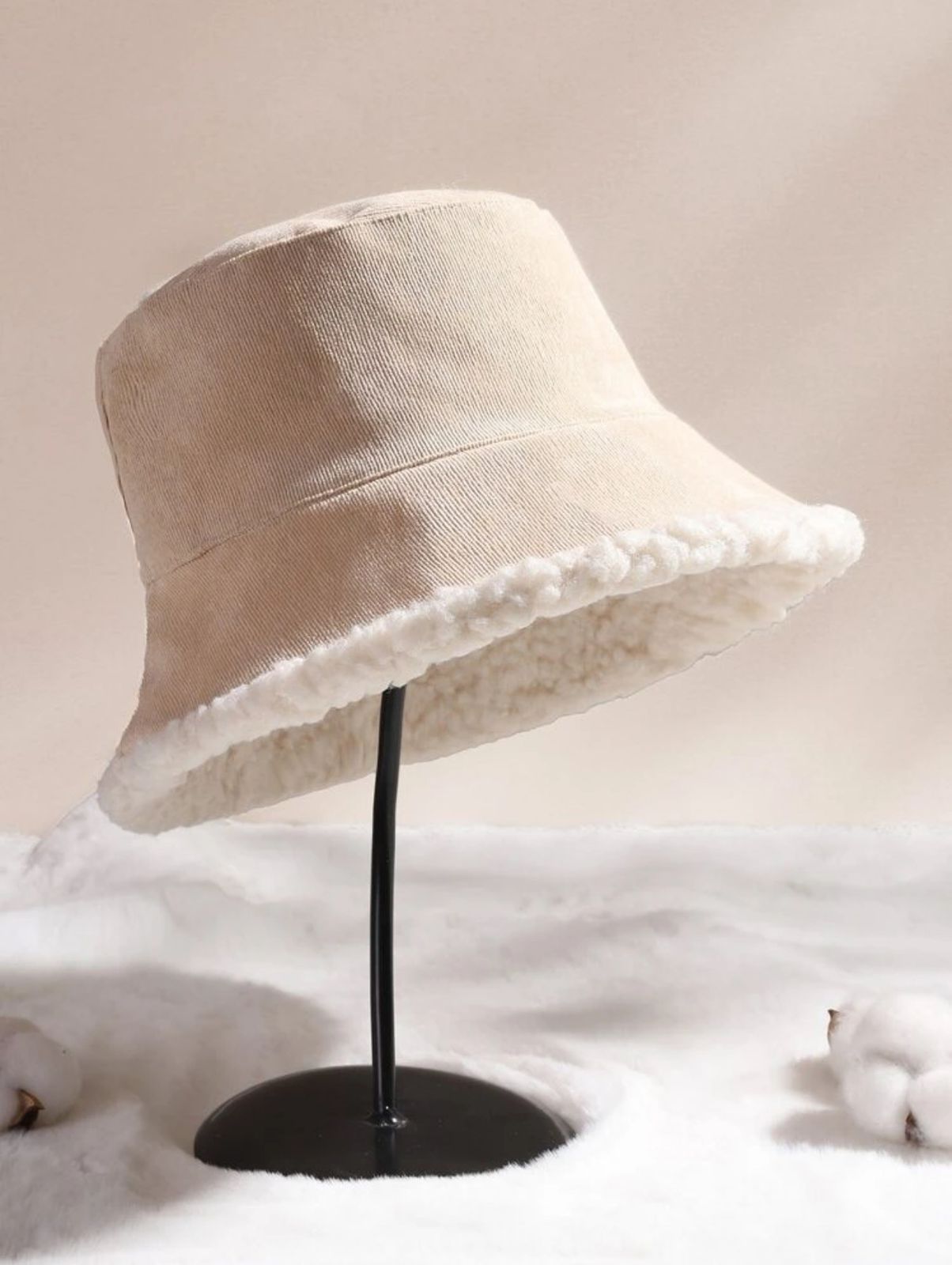Beige Bucket Hat