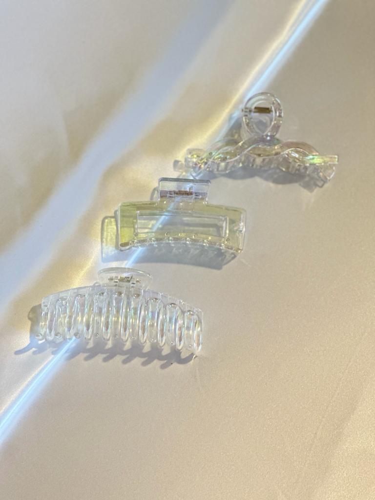 Holographic Claw Clips